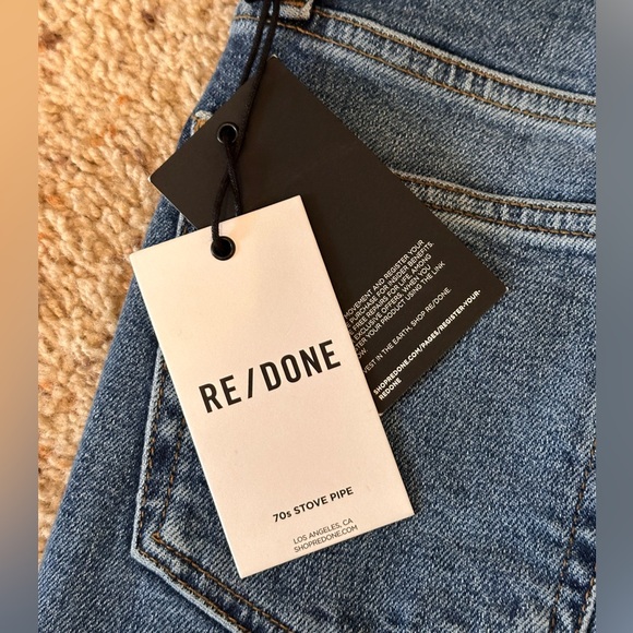 NWT Re/Done 70s Stove Pipe Jeans - Picture 8 of 11